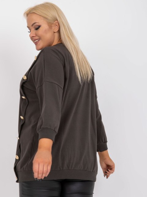 Bluzka RV-BZ-7608.27 ciemny khaki Bluzka RV-BZ-7608.27 ciemny khaki