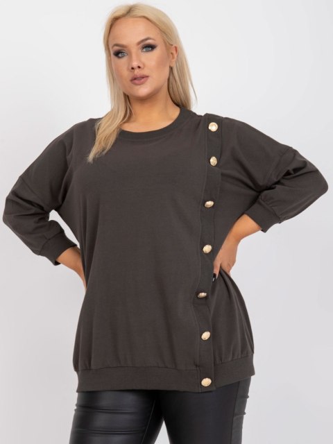 Bluzka RV-BZ-7608.27 ciemny khaki Bluzka RV-BZ-7608.27 ciemny khaki