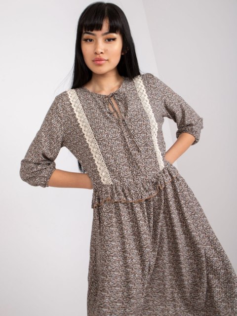 Sukienka CHA-SK-1710-1.52 brązowy L/XL Sukienka CHA-SK-1710-1.52 brązowy L/XL
