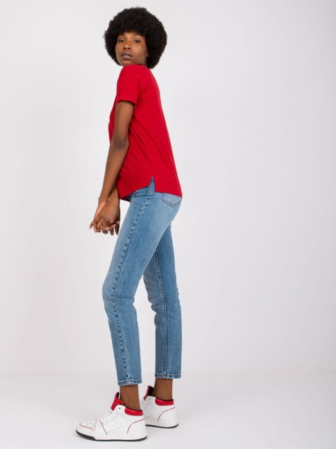 T-shirt TW-TS-1004.24X ciemny czerwony L T-shirt TW-TS-1004.24X ciemny czerwony L