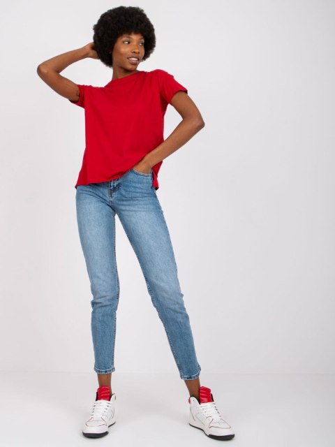 T-shirt TW-TS-1004.24X ciemny czerwony S