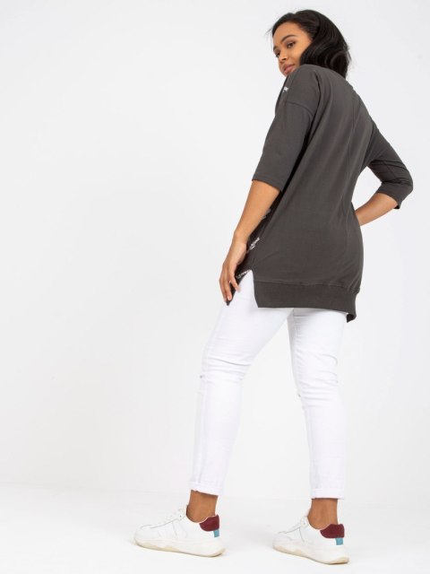 Bluzka RV-BZ-7036.02P ciemny khaki Bluzka RV-BZ-7036.02P ciemny khaki