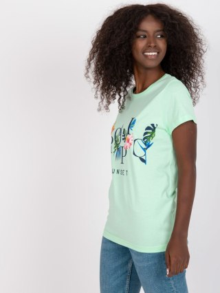 T-shirt BR-TS-8137 mietowy S
