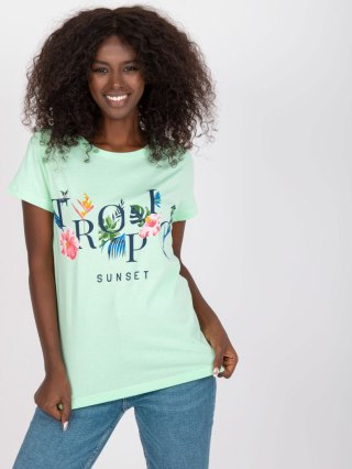 T-shirt BR-TS-8137 mietowy S