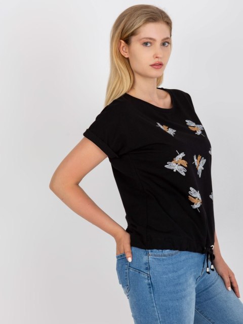 T-shirt RV-TS-7656.84 czarny T-shirt RV-TS-7656.84 czarny