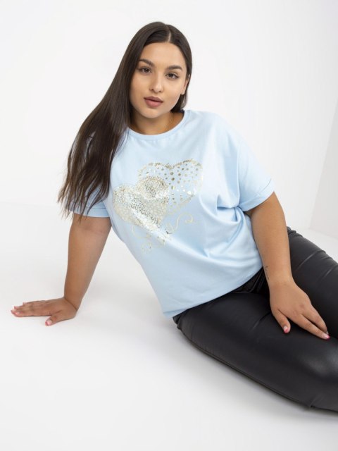 T-shirt RV-TS-7660.88P jasny niebieski T-shirt RV-TS-7660.88P jasny niebieski