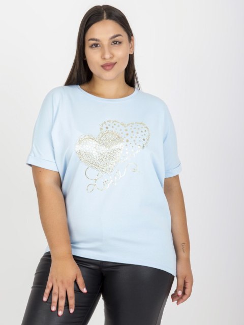 T-shirt RV-TS-7660.88P jasny niebieski T-shirt RV-TS-7660.88P jasny niebieski