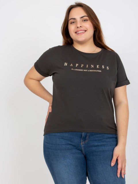 T-shirt RV-TS-7776.02P ciemny khaki T-shirt RV-TS-7776.02P ciemny khaki