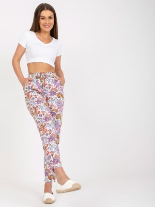 Spodnie D73771M61869M jasny fioletowy XL