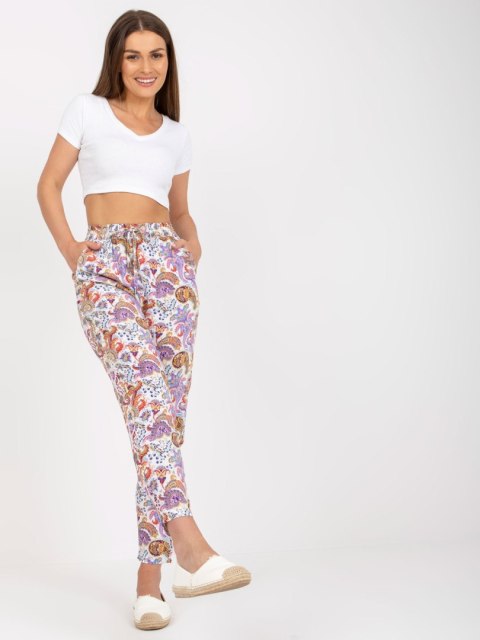 Spodnie D73771M61869M jasny fioletowy XL