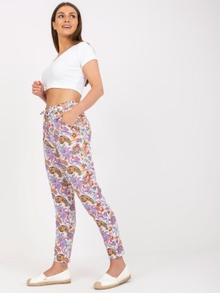 Spodnie D73771M61869M jasny fioletowy XL