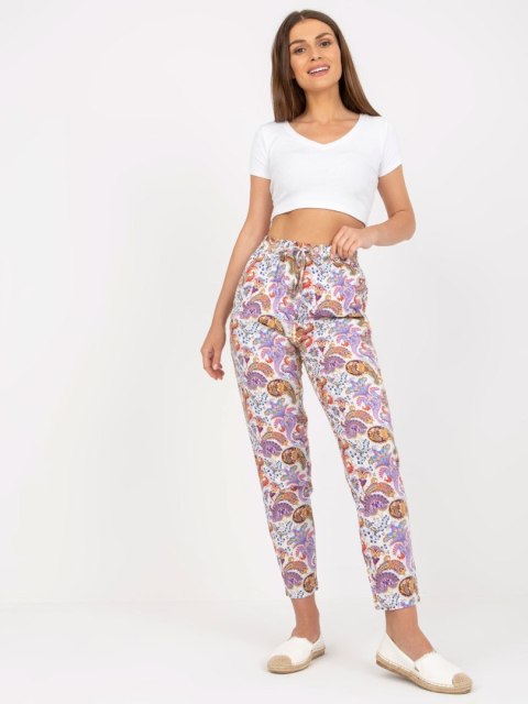 Spodnie D73771M61869M jasny fioletowy XL