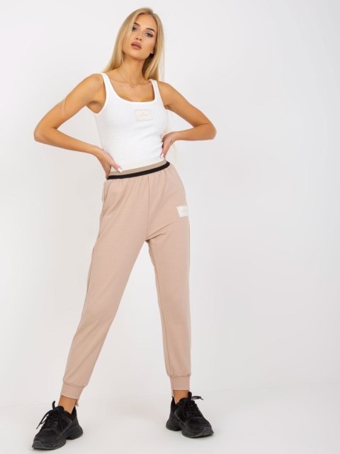 Spodnie dresowe TW-DR-OB030.57 beżowy M Spodnie dresowe TW-DR-OB030.57 beżowy M