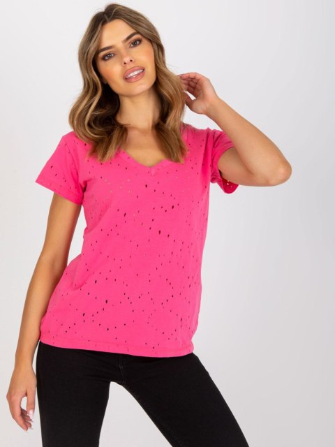 T-shirt FA-TS-6967.77P ciemny różowy T-shirt FA-TS-6967.77P ciemny różowy