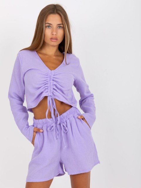 Bluzka D70031F11106A3 jasny fioletowy L/XL Bluzka D70031F11106A3 jasny fioletowy L/XL
