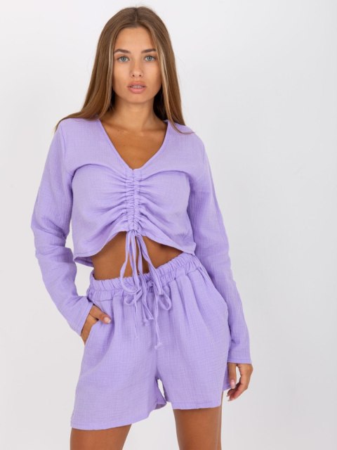 Bluzka D70031F11106A3 jasny fioletowy L/XL Bluzka D70031F11106A3 jasny fioletowy L/XL