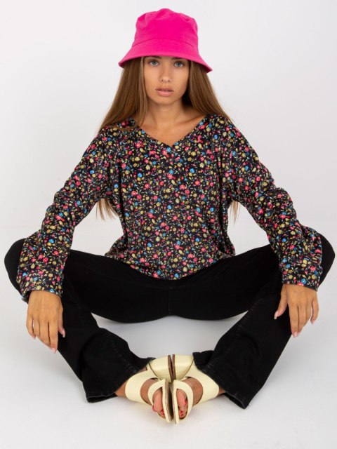 Bluzka RV-BZ-8132.60 czarno-różowy L/XL Bluzka RV-BZ-8132.60 czarno-różowy L/XL