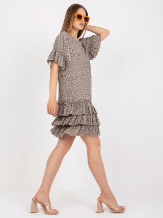 Sukienka CHA-SK-1420.19 ciemny bezowy L/XL