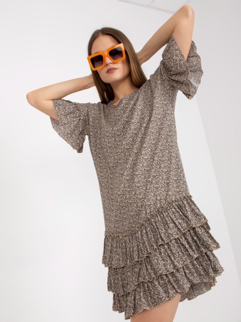 Sukienka CHA-SK-1420.19 ciemny bezowy L/XL Sukienka CHA-SK-1420.19 ciemny bezowy L/XL