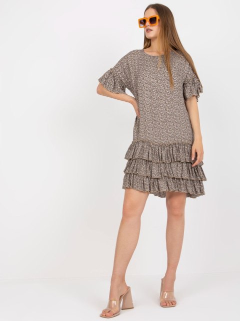 Sukienka CHA-SK-1420.19 ciemny bezowy L/XL Sukienka CHA-SK-1420.19 ciemny bezowy L/XL