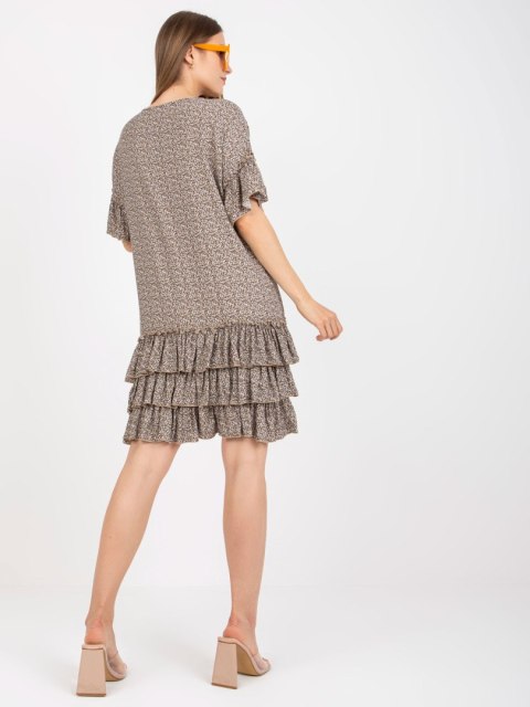 Sukienka CHA-SK-1420.19 ciemny bezowy L/XL Sukienka CHA-SK-1420.19 ciemny bezowy L/XL