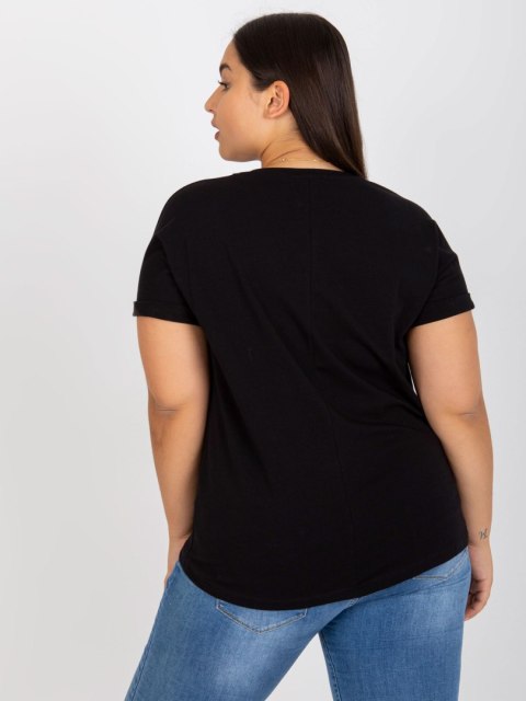 T-shirt RV-TS-7776.02P czarny T-shirt RV-TS-7776.02P czarny