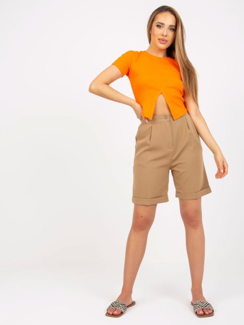 Szorty BR-SN-102.70 ciemny bezowy 34 Szorty BR-SN-102.70 ciemny bezowy 34