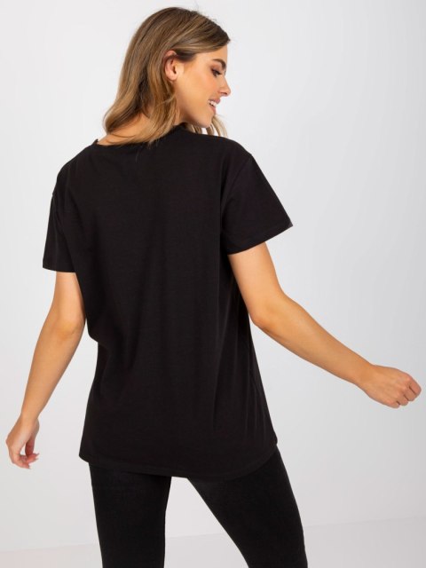 T-shirt FA-TS-7720.43P czarno-beżowy T-shirt FA-TS-7720.43P czarno-beżowy