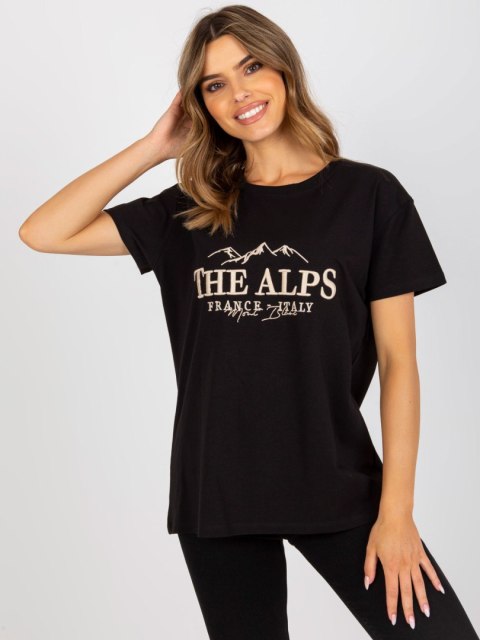 T-shirt FA-TS-7720.43P czarno-beżowy T-shirt FA-TS-7720.43P czarno-beżowy