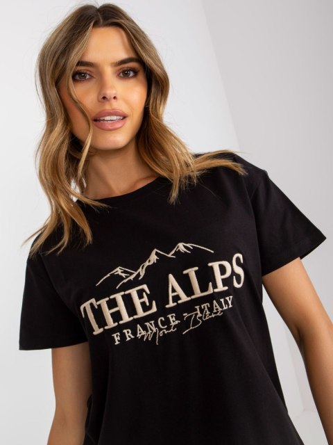 T-shirt FA-TS-7720.43P czarno-beżowy T-shirt FA-TS-7720.43P czarno-beżowy