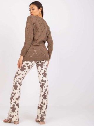 Sweter LC-SW-A10.26X brązowy