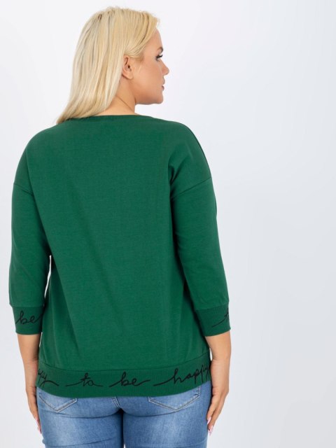 Bluza RV-BL-5978.06P czarno-zielony Bluza RV-BL-5978.06P czarno-zielony