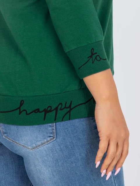 Bluza RV-BL-5978.06P czarno-zielony Bluza RV-BL-5978.06P czarno-zielony