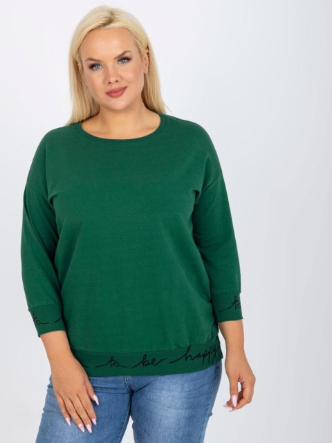 Bluza RV-BL-5978.06P czarno-zielony Bluza RV-BL-5978.06P czarno-zielony