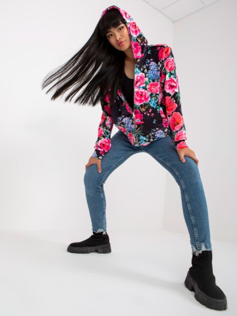 Bluza RV-BL-8118.89 czarno-różowy S/M
