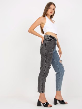 Spodnie jeans RO-SP-PNT-01-1.70 czarno-niebieski 40