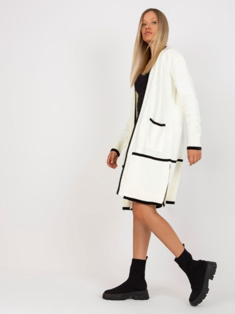 Sweter LC-SW-0340.42P biało-czarny
