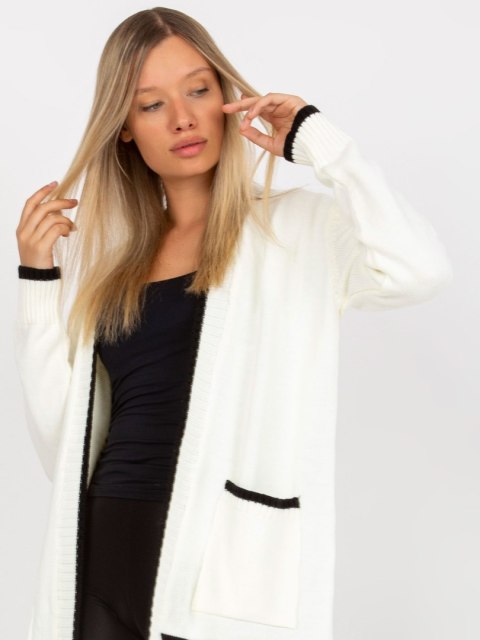 Sweter LC-SW-0340.42P biało-czarny