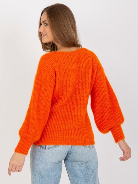 Sweter TW-SW-BI-9029.84 pomarańczowy