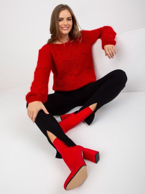 Sweter TW-SW-BI-9030.08 ciemny czerwony