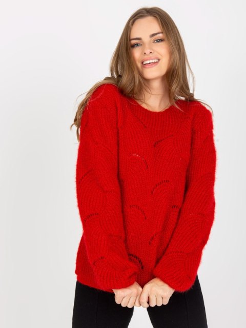 Sweter TW-SW-BI-9030.08 ciemny czerwony