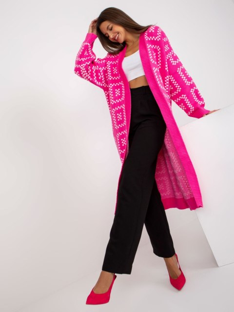 Sweter LC-SW-0296.08P fluo różowy Sweter LC-SW-0296.08P fluo różowy