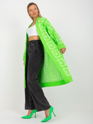 Sweter LC-SW-0296.08P fluo zielony