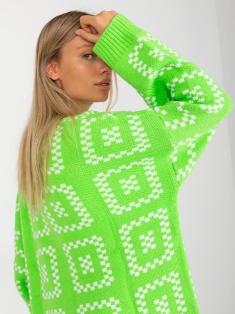 Sweter LC-SW-0296.08P fluo zielony Sweter LC-SW-0296.08P fluo zielony