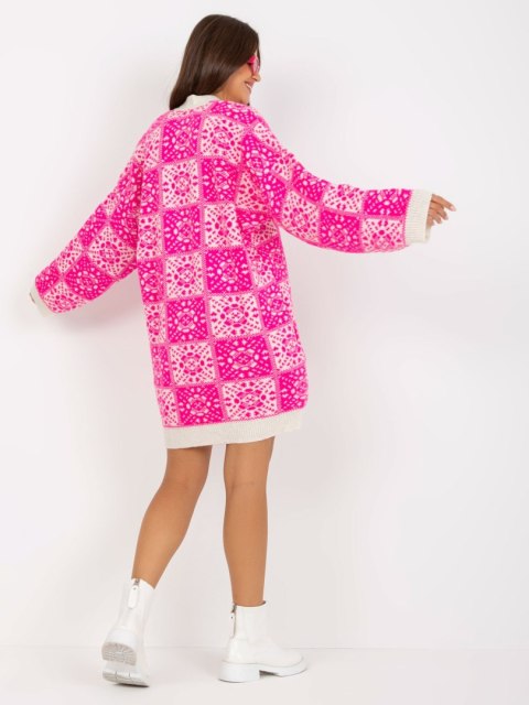 Sweter LC-SW-0301.45P biało-różowy Sweter LC-SW-0301.45P biało-różowy