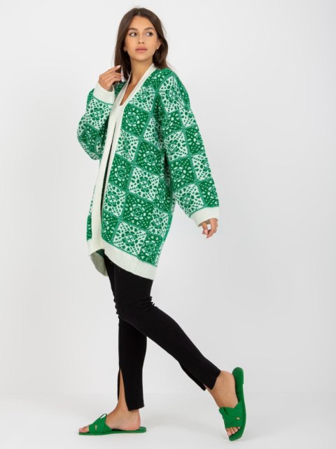 Sweter LC-SW-0301.45P biało-zielony Sweter LC-SW-0301.45P biało-zielony