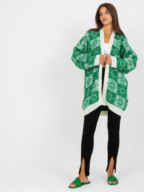 Sweter LC-SW-0301.45P biało-zielony Sweter LC-SW-0301.45P biało-zielony