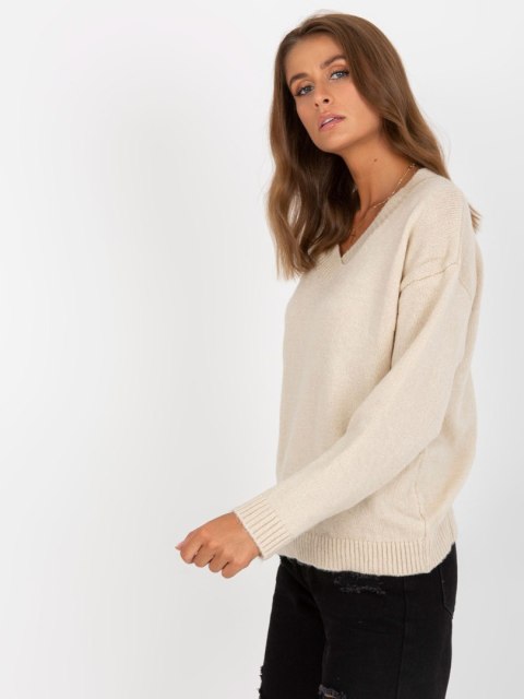 Sweter LC-SW-0332.17 beżowy Sweter LC-SW-0332.17 beżowy