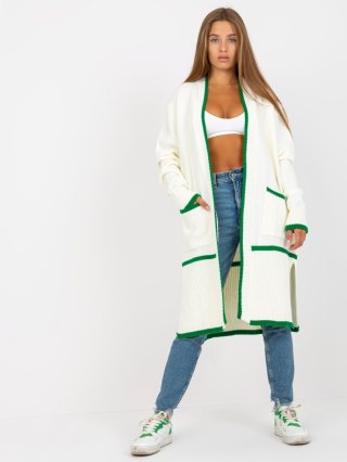 Sweter LC-SW-0340.42P biało-zielony