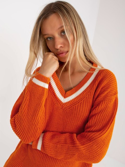 Sweter LC-SW-8023.55P ciemny pomarańczowy Sweter LC-SW-8023.55P ciemny pomarańczowy